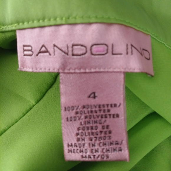 Bandolino Lime Green Embroidered Floral Halter Top - Picture 6 of 6
